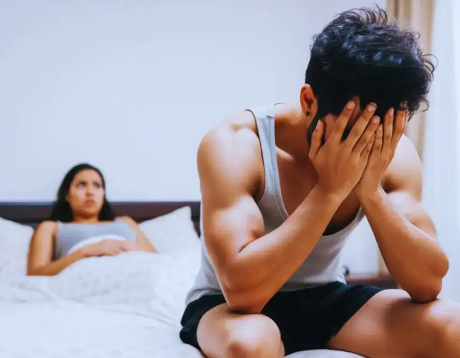 Image of upset man in need of erectile dysfunction treatment Chigwell