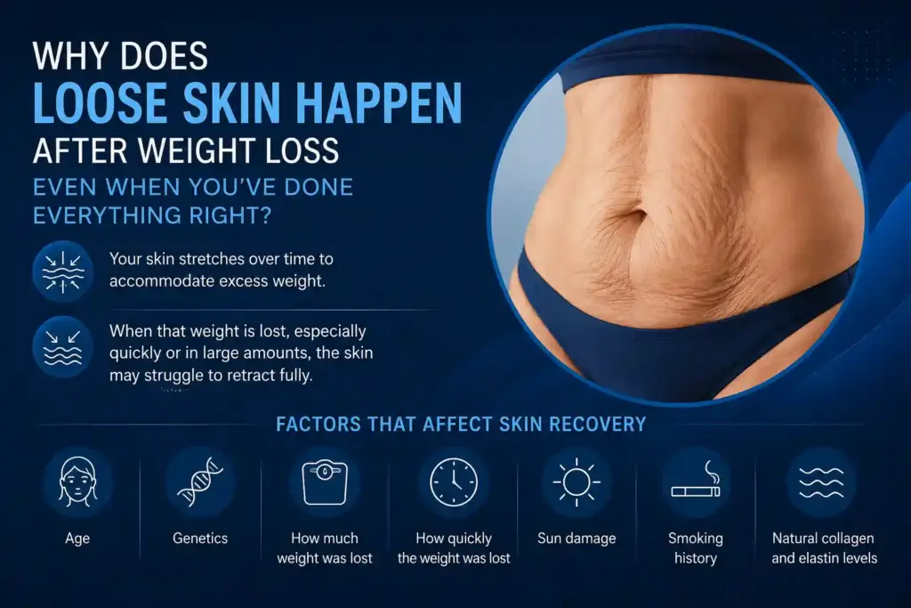 Why Does Loose Skin Happen After Weight Loss Even When You’ve Done Everything Right Chigwell?